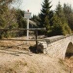 Brücke an der Grenz zur DDR im Sommer